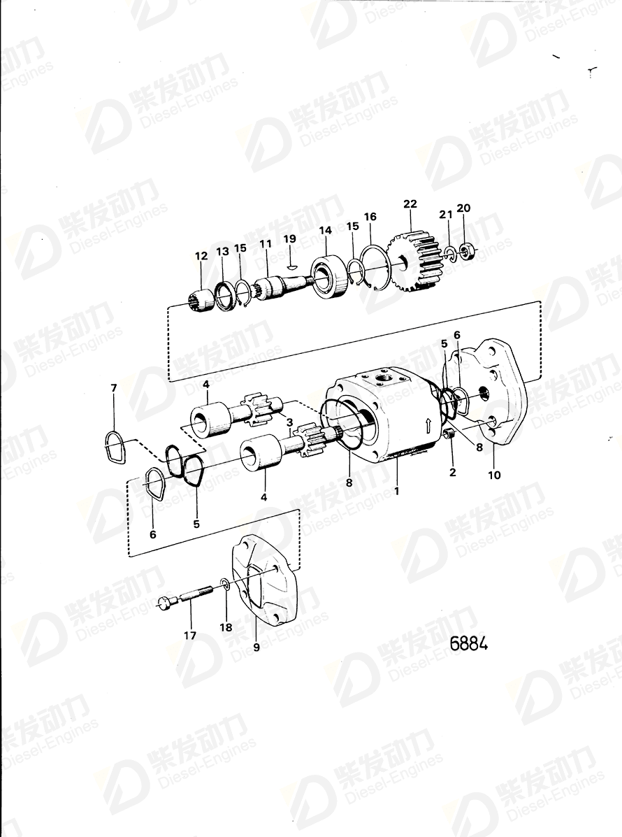 volvo penta Key 784638 Drawing volvo penta Key 784638 Drawing